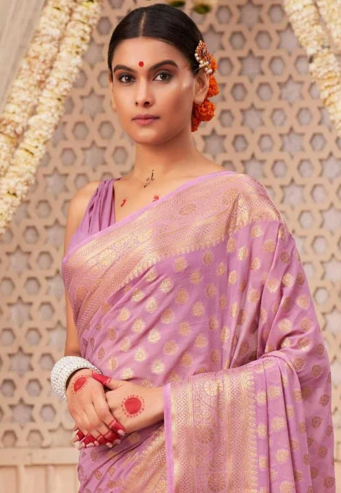 Trending Banarasi Soft Silk Wedding Wear Saree With Blouse 11-KT