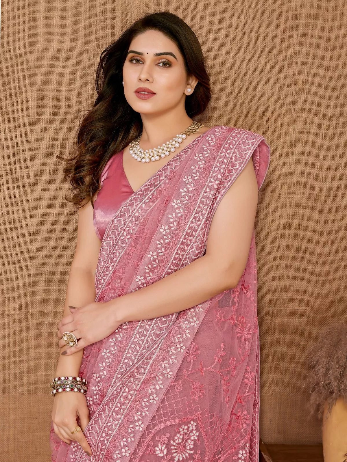 Heavy Soft Net Designer Saree,Party Wedding Classic Sari & Blouse
