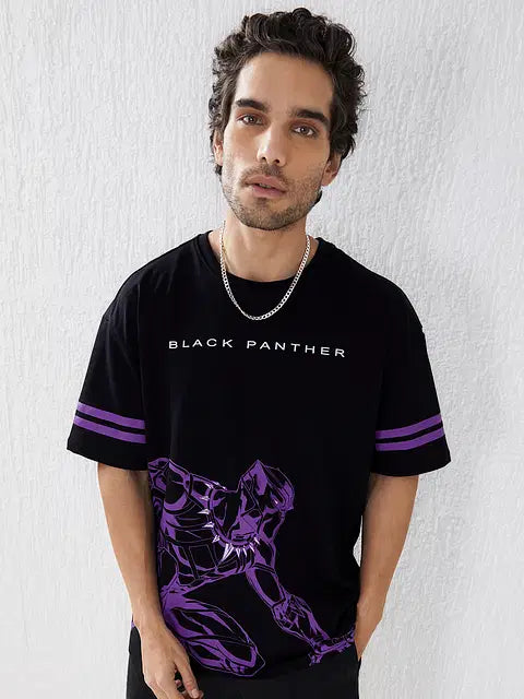 Black Panther Panther Power Oversized T-Shirts