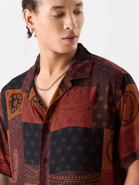 Iron Man Pattern Holiday Shirts