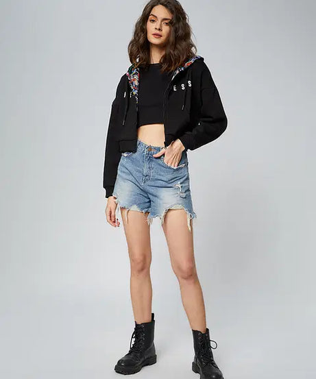 Wonder Woman Reversible Hoodie Women Cropped Oversized Hoodies