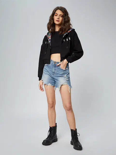 Wonder Woman Reversible Hoodie Women Cropped Oversized Hoodies