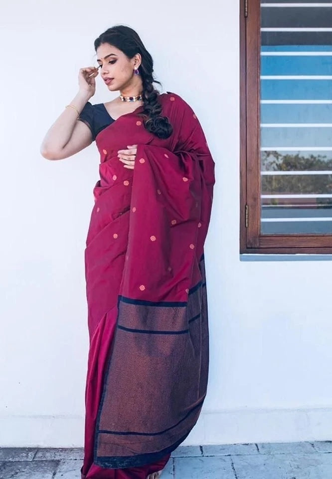 Function Wedding Banarasi Soft Silk Saree Blouse,Traditional Exclusive Sari