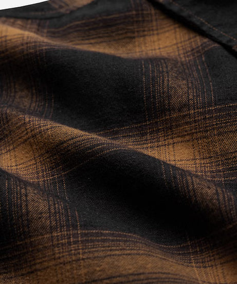 Dark Topaz (Plaid) Men Relaxed Shirts