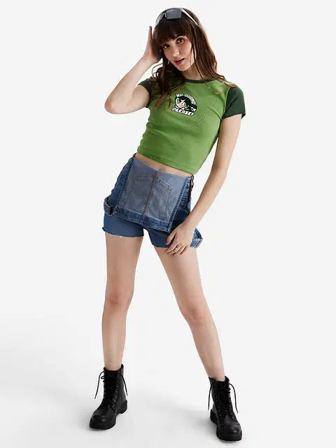 No Drama Women Cropped Tops