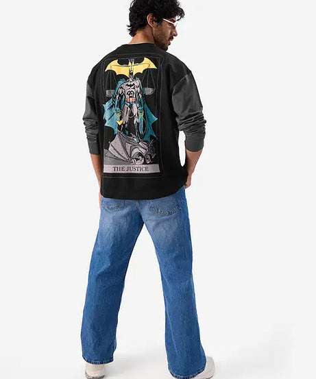 Tarot Batman Oversized Full Sleeve T-Shirts