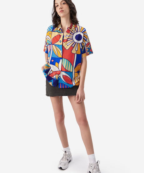 Kaleidoscope Women Boyfriend Shirts
