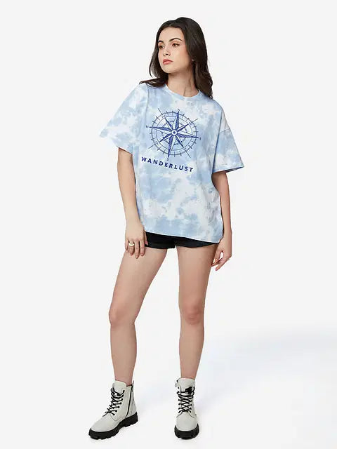Wanderlusting Women Oversized T-Shirts