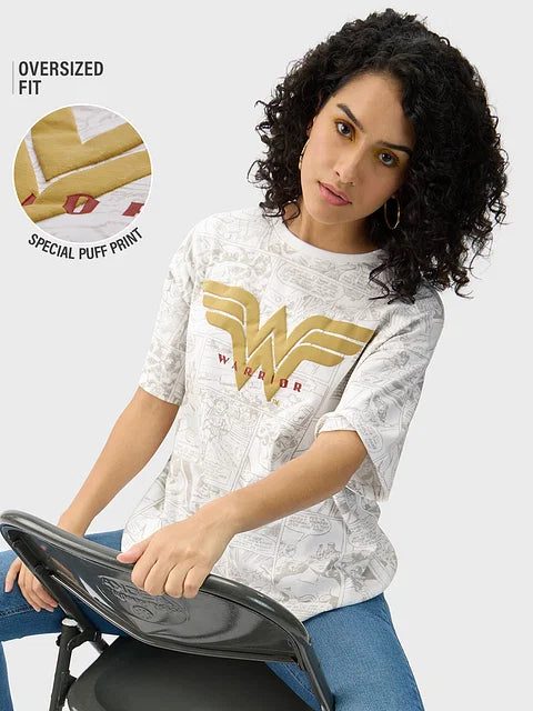 Wonder Woman Warrior Oversized T-Shirts