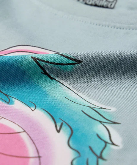 Flower Dragon Women Oversized T-Shirts
