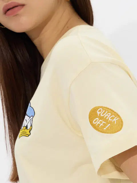 Donald Duck Quack Off Women Oversized T-Shirts