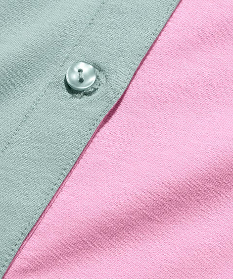 Solids Pink, Green Colourblock Women Boyfriend Shirts