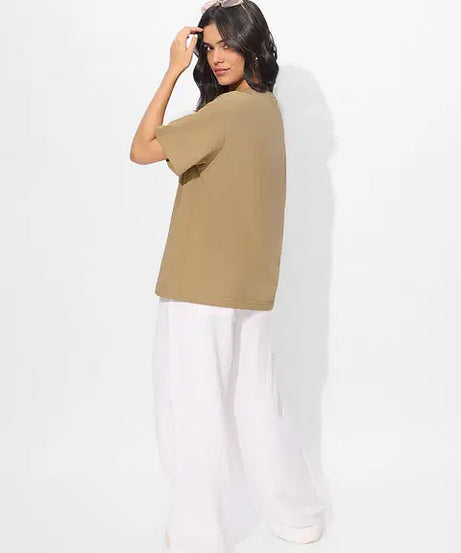 Chai Stamp Women Oversized T-Shirts