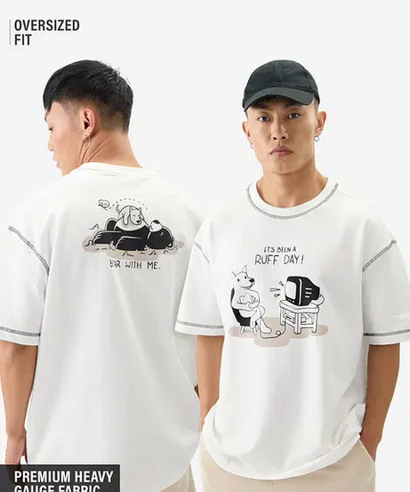 Ted The Stoner Ruff Day Oversized T-Shirts