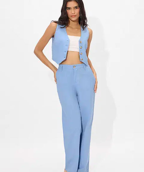 Cotton Linen Vest Women Cropped Tops