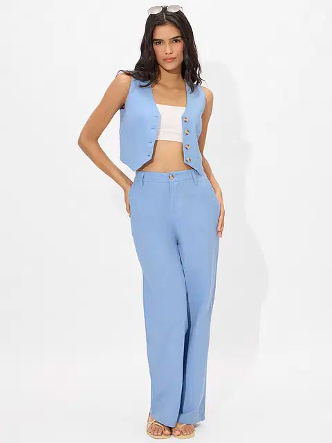 Cotton Linen Vest Women Cropped Tops