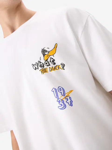 Daffy Duck Allergic To Idiots Oversized T-Shirts