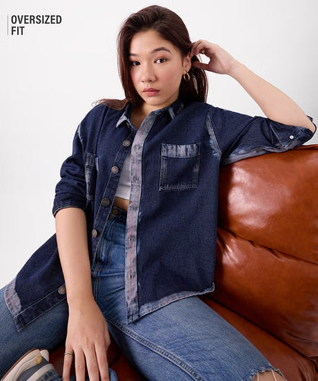 Aster Denim Women Shackets