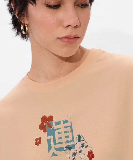 Feeling Lucky Women Oversized T-Shirts