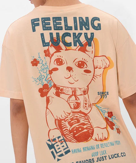 Feeling Lucky Women Oversized T-Shirts