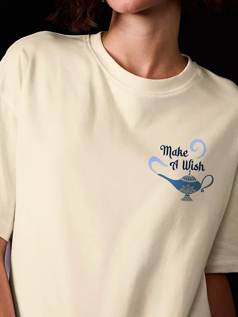 Disney Make A Wish Women Oversized T-Shirts