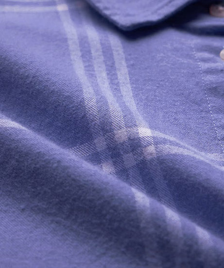 Plaid Purple And White Women Boyfriend Shirts