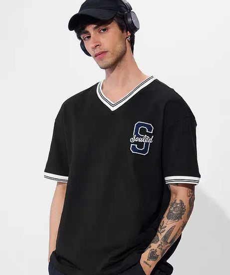 Varsity Blue Blaze Oversized T-Shirts
