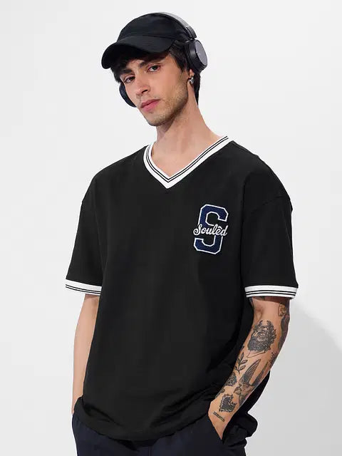 Varsity Blue Blaze Oversized T-Shirts