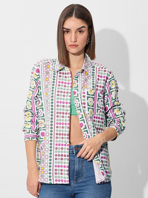 Aztec Women Boyfriend Shirts