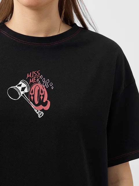 Harley Quinn Queen Of Mischief Women Oversized T-Shirts