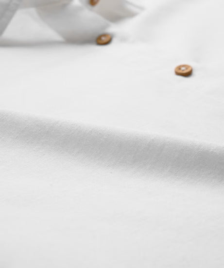 Cotton Linen White Women Shirts