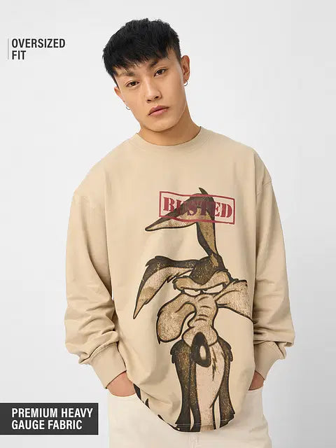 Looney Tunes Busted Oversized Full Sleeve T-Shirts