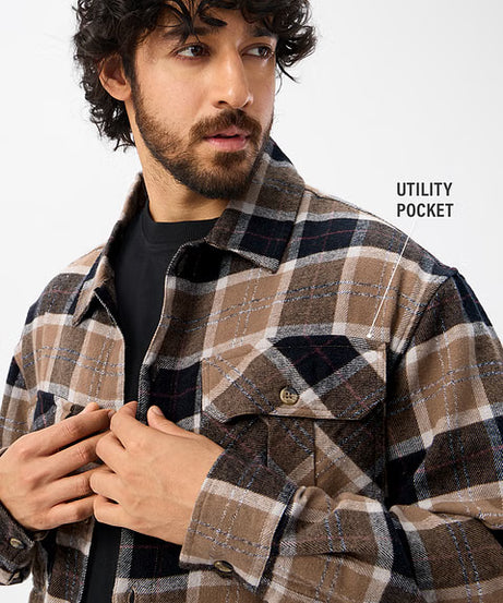 TSS Originals Russet Men Flannel Shackets