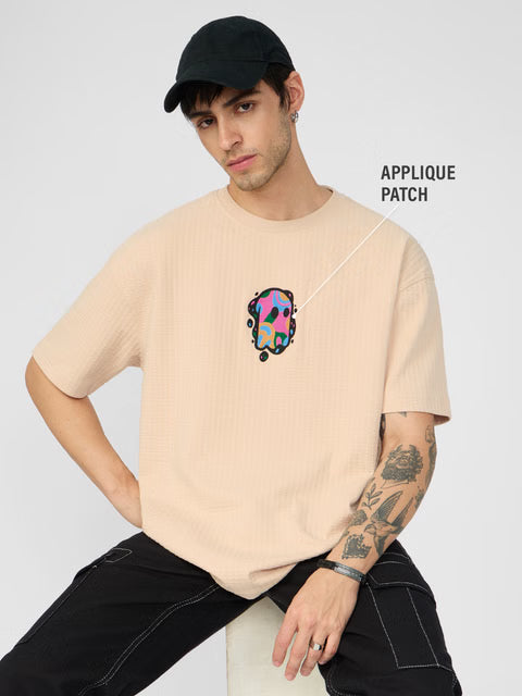Textured T-shirt  Mr. Souls Splatter Oversized T-Shirts