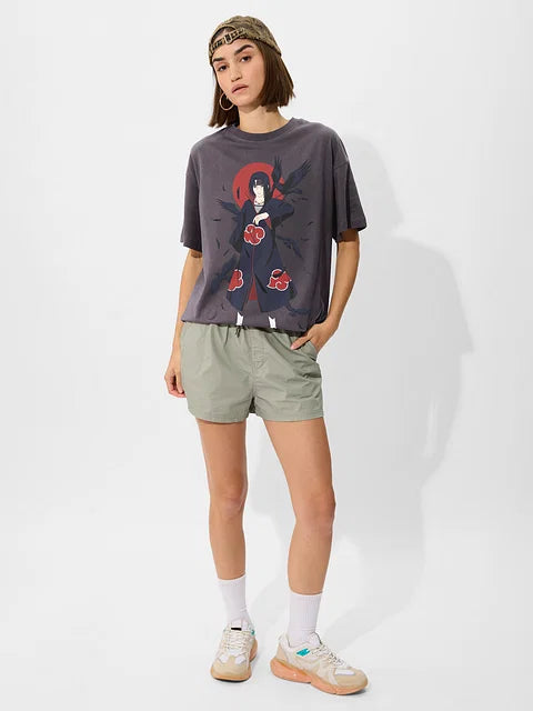 Naruto Itachi Women Oversized T-Shirts
