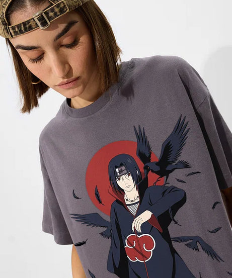 Naruto Itachi Women Oversized T-Shirts