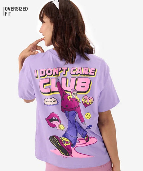 Don't Care Club Women Oversized T-Shirts