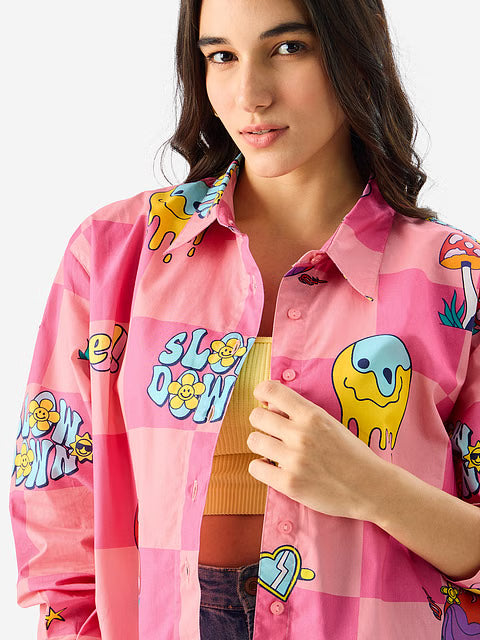 Slow Down Women Boyfriend Shirts