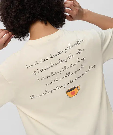 Coffee Cups Women Oversized T-Shirts