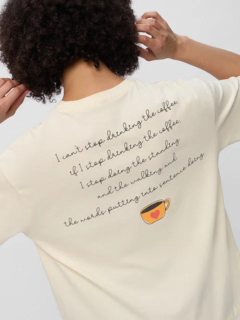 Gilmore Girls  Coffee Cups Women Oversized T-Shirts