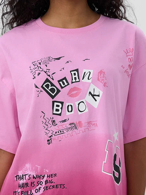 Mean Girls Burn Book Women Oversized T-Shirts