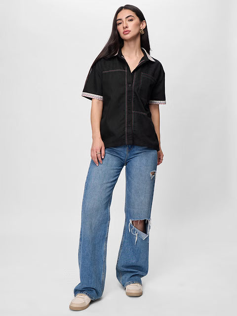 Embroidered Elixir Women Shirts