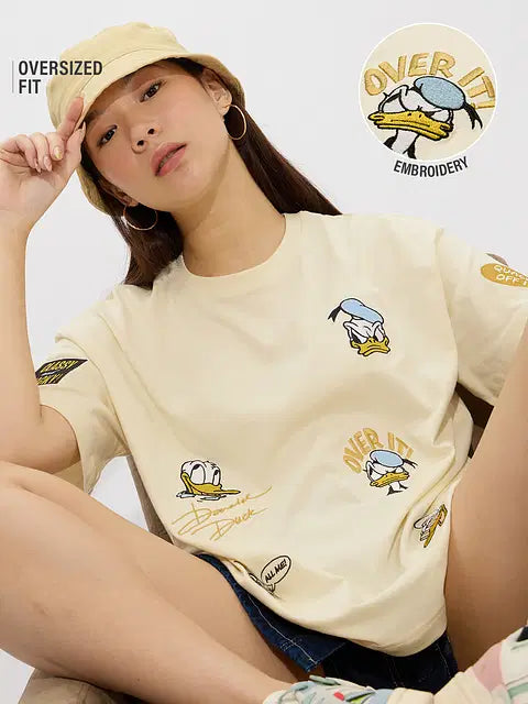 Quack Off Women Oversized T-Shirts