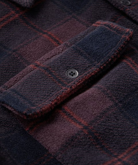 Plaid Sapphire Men Shackets