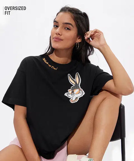 Bugs Bunny What's Up Doc Women Oversized T-Shirts