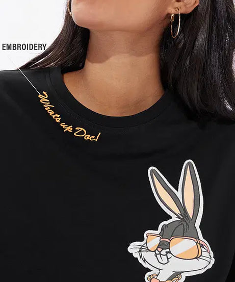 Bugs Bunny What's Up Doc Women Oversized T-Shirts