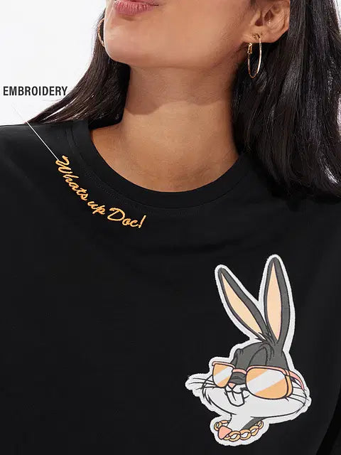 Bugs Bunny What's Up Doc Women Oversized T-Shirts