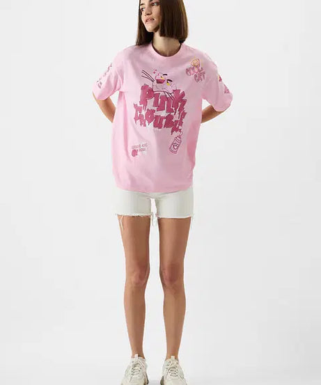 Pink Trouble Women Oversized T-Shirts