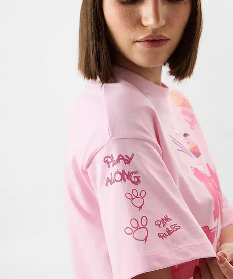 Pink Trouble Women Oversized T-Shirts