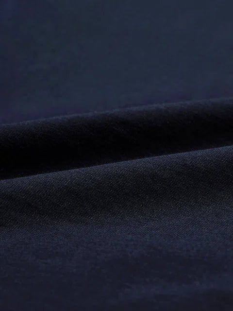 Solids Navy Women Oversized T-Shirts
